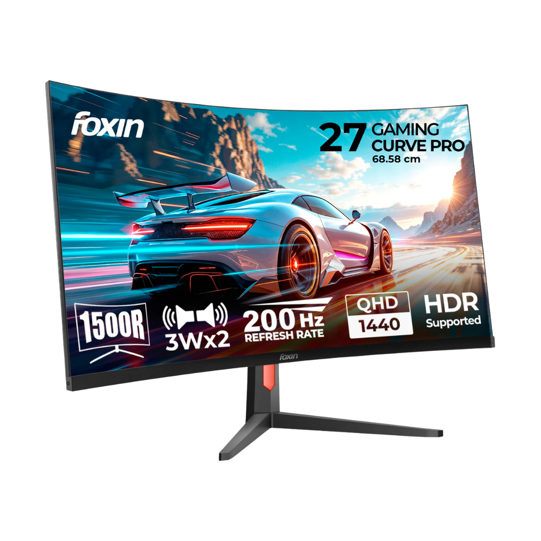 Buy Foxin Phantom Pro 27 Inch 200Hz Curved Gaming Monitor | 1500R