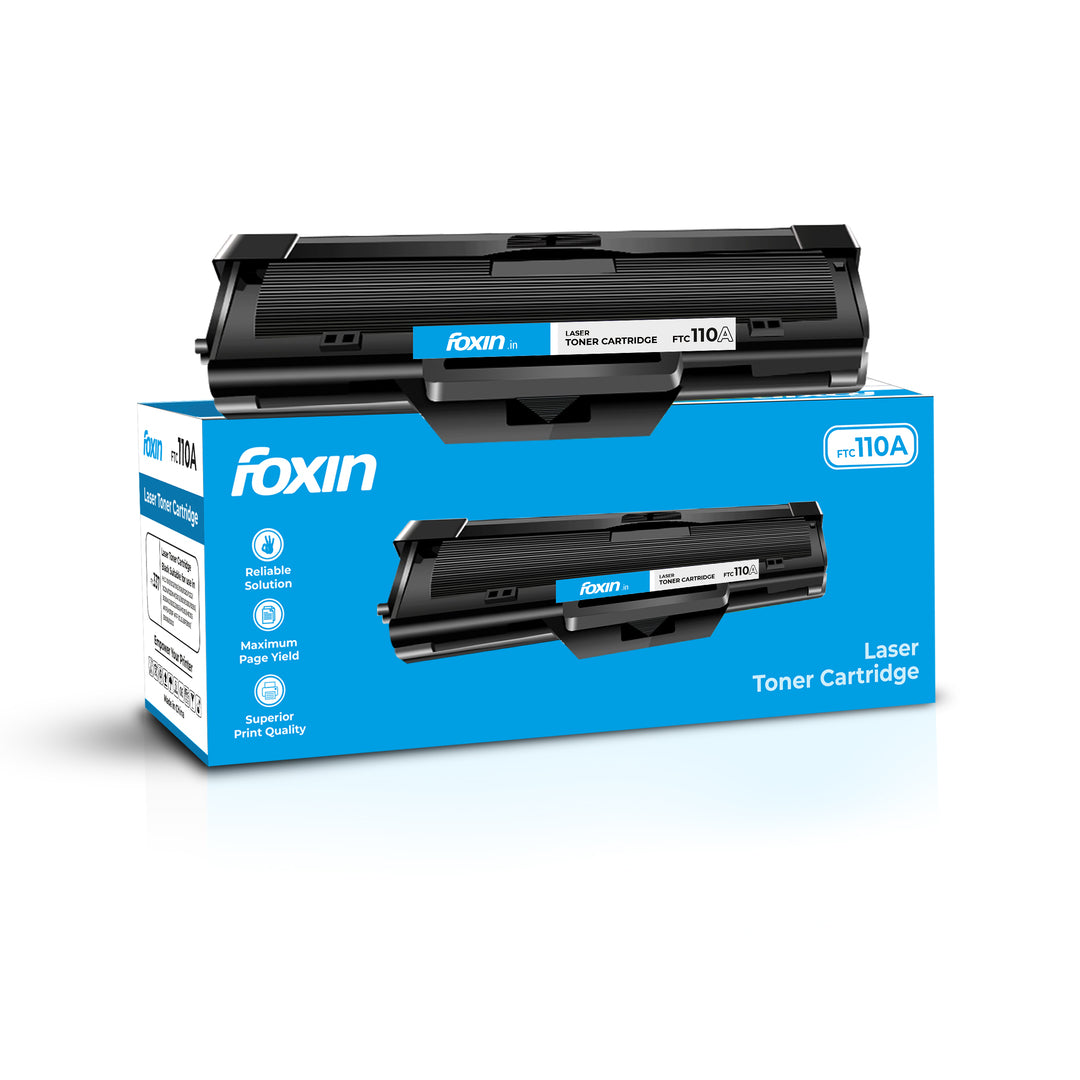 Foxin FTC-110A Laser Printer Cartridge Compatible with H108/108A/108W/131/131A/136/136A/136W/136NW | Black