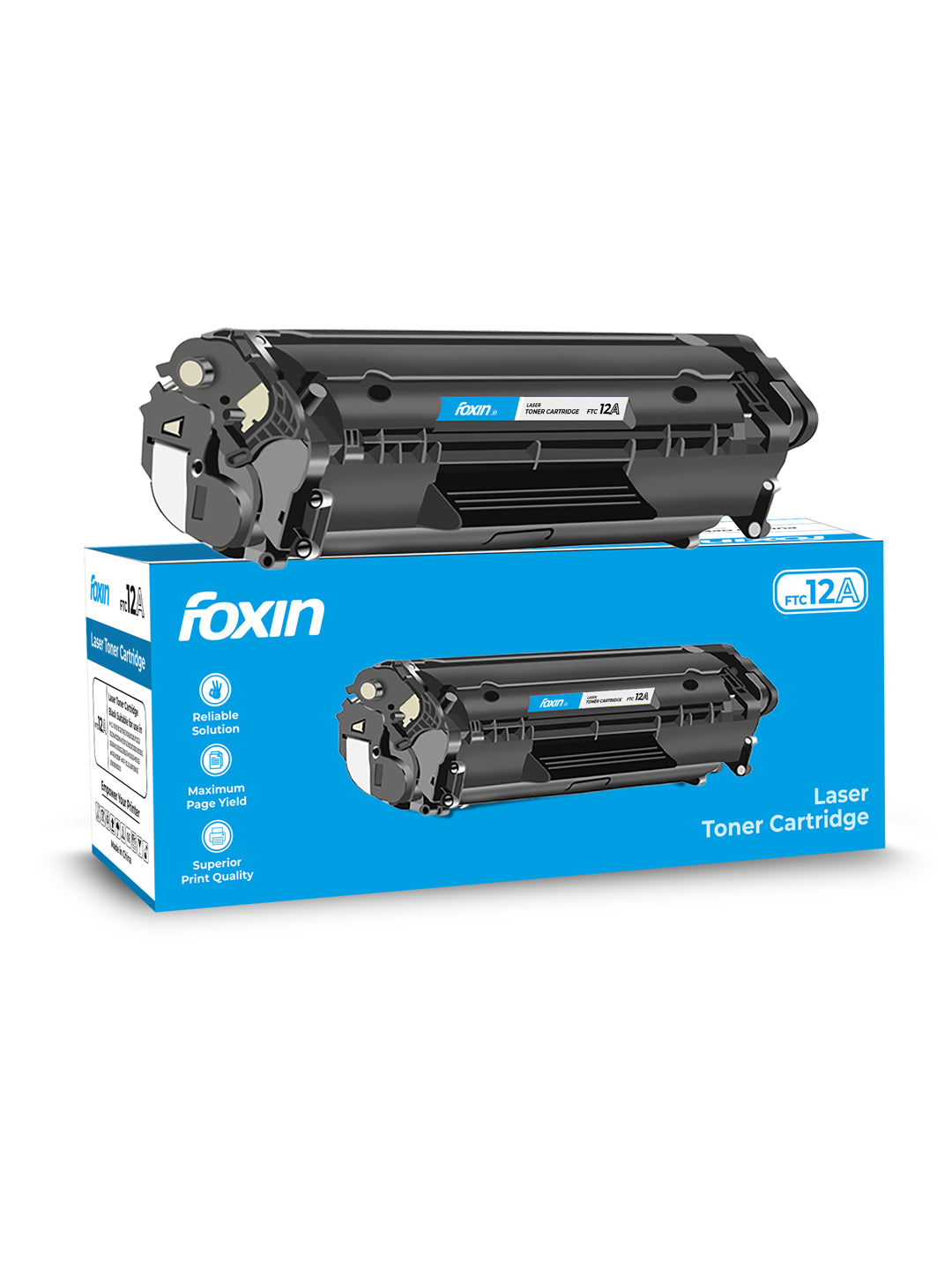 Foxin FTC 12A - Black Toner Laser printer cartridges for 1020 / 1005 / 3050 / 1022 / 2900