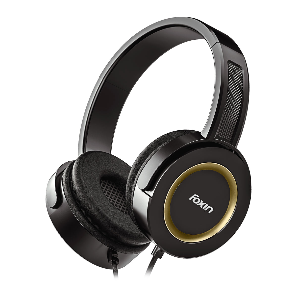 Foxin Roar 308 Wired Headphones Black-Gold