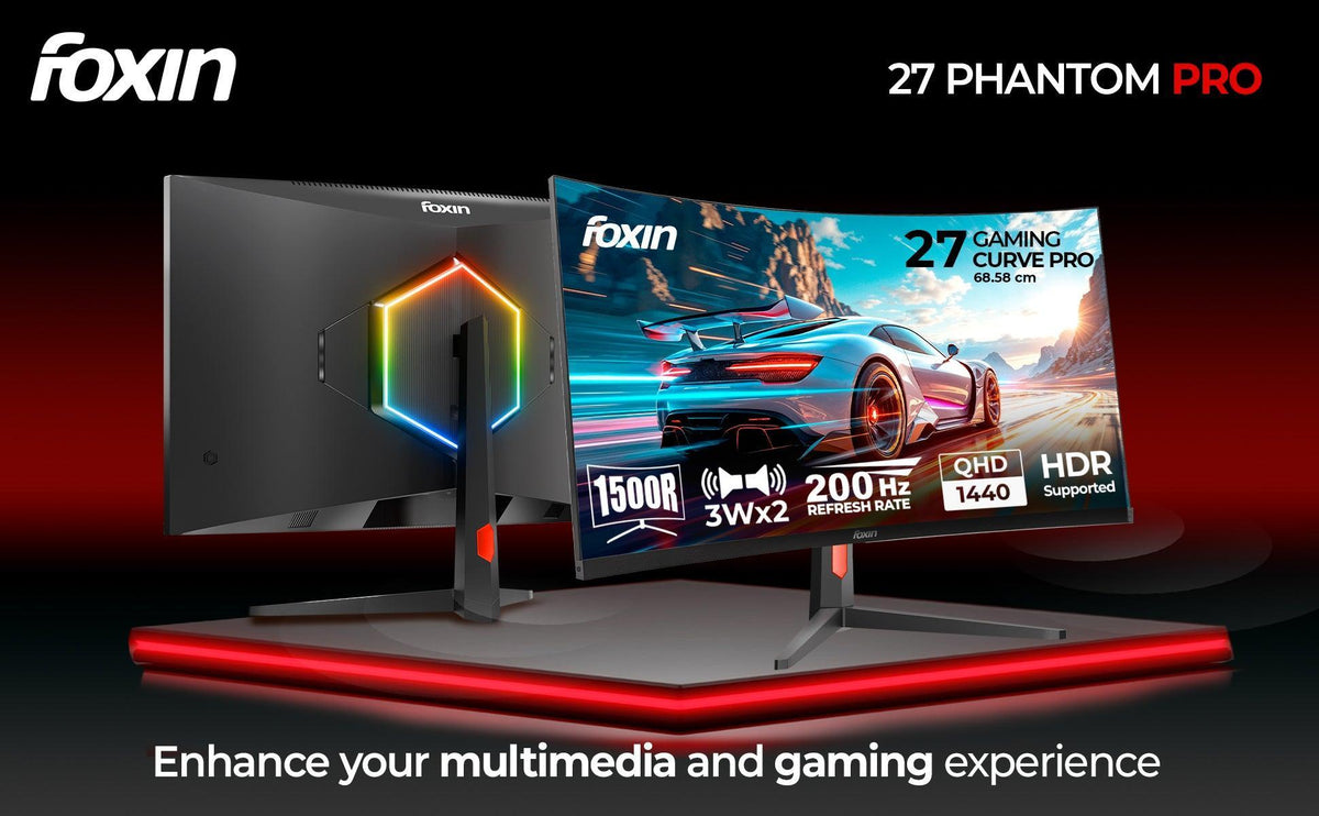 Buy Foxin Phantom Pro 27 Inch Curved Gaming Monitor | 1500R