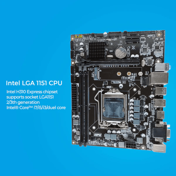 Foxin FMB H310 PRIME Motherboard -with H310 Chipset | Dual Channel DDR4 Max Memory Upto 32GB (16GB x 2) | NVME Port | Supports Intel 14nm CPUs (LGA1151) 6/7/8/9th