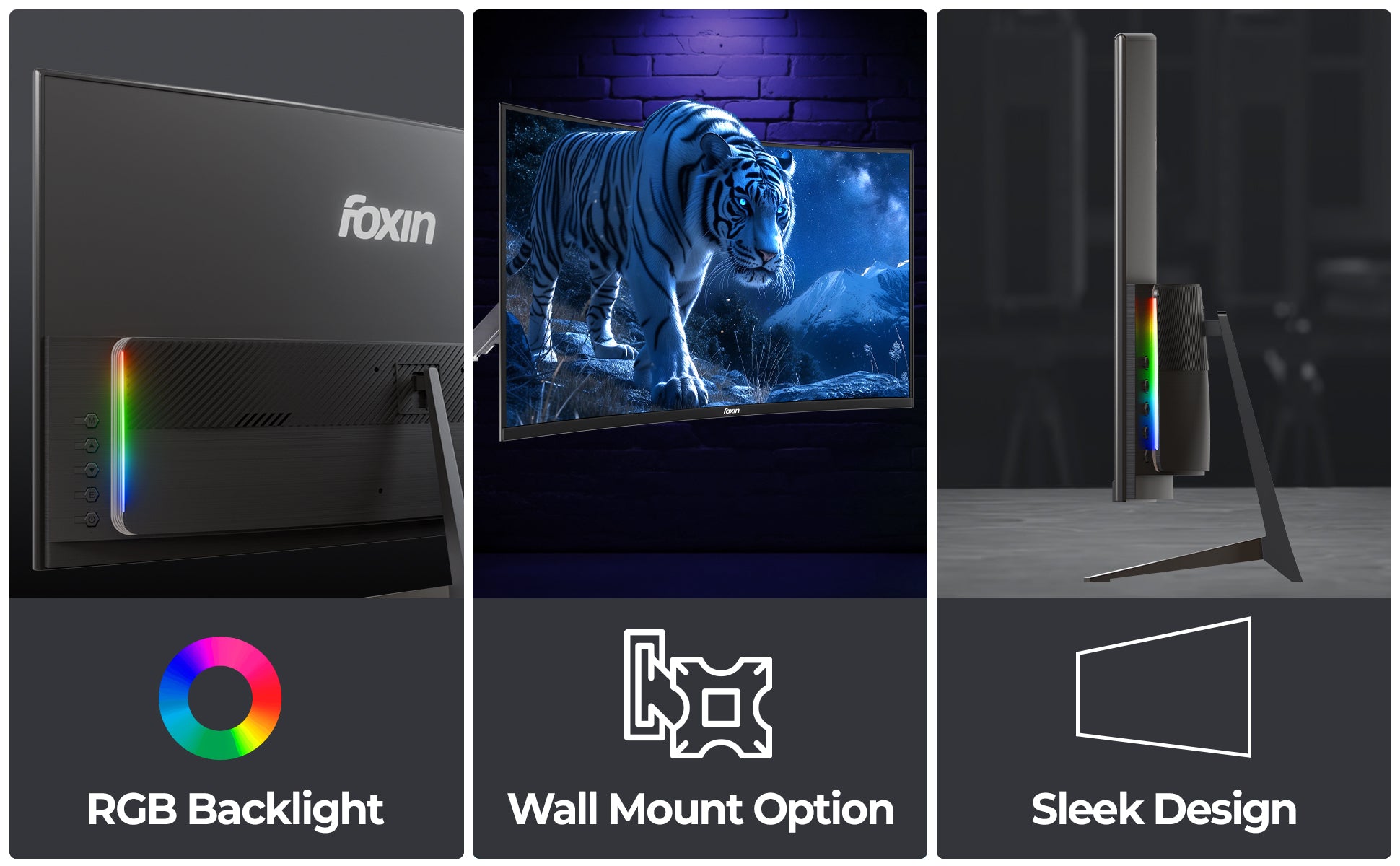 Buy Foxin Phantom 27 Inch 200Hz Curved Gaming Monitor | 1800R