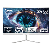 Elite 24 Inch Flat LED Monitor - White