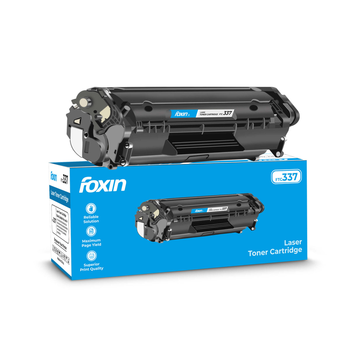 Foxin FTC 337 Black Laser Toner Cartridge for HP &amp; CANON Printers - HP M125, M125nw, M125a, M127, M127fw, M127fn, M201, M225 | Canon MF211, MF212w, MF216n, MF217w, MF222dw, MF224dw, MF226dn, MF229dw