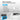 Promotional graphic for a toner cartridge compatible with HP printers, showing a blue and black toner cartridge in its box, a stack of paper, and a white printer. Text states '100% Compatible with the following printers' and lists HP series models.
