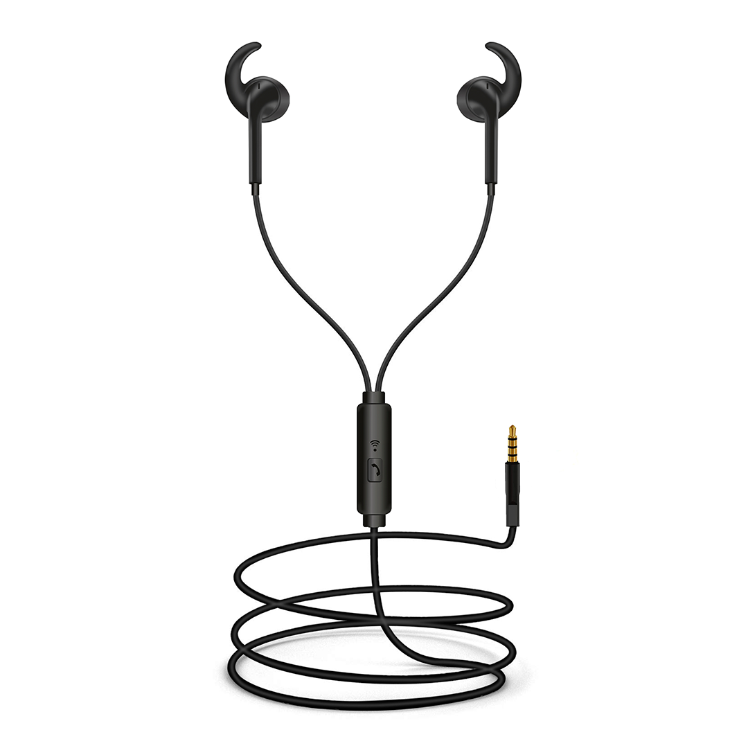 Foxin BASS PRO B3 Black in-Ear Sweat-Proof Wired Earphones