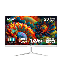 Elite 27 Inch Flat LED Monitor - White