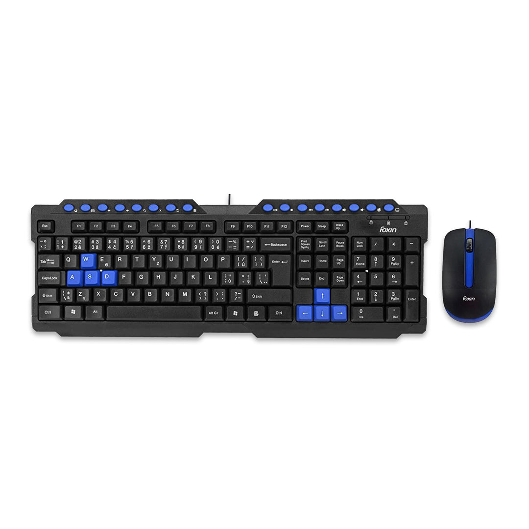 Foxin FKM 506 PRO Wired Multimedia Keyboard and Mouse Combo