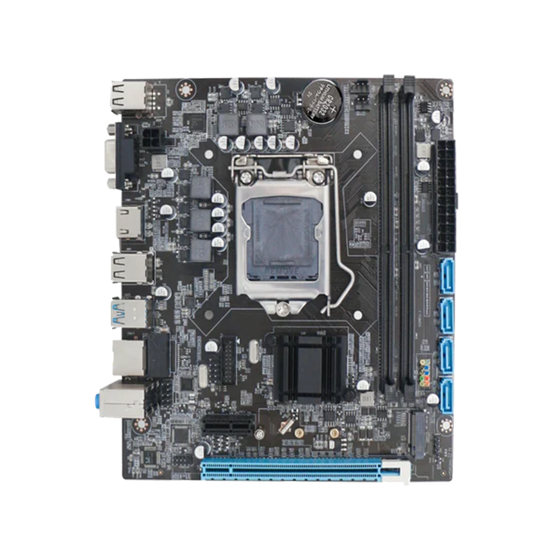 Foxin FMB H110 PRIME Motherboard - LGA 1151 Socket with H110 Chipset | Dual Channel DDR4 Max Memory Upto 32GB (16GB x 2) | NVME Port | CPU Supports 6 | 7 | 8th Generation (SKYlake), Intel 14nm CPUs (LGA1151) i3/i5/i7