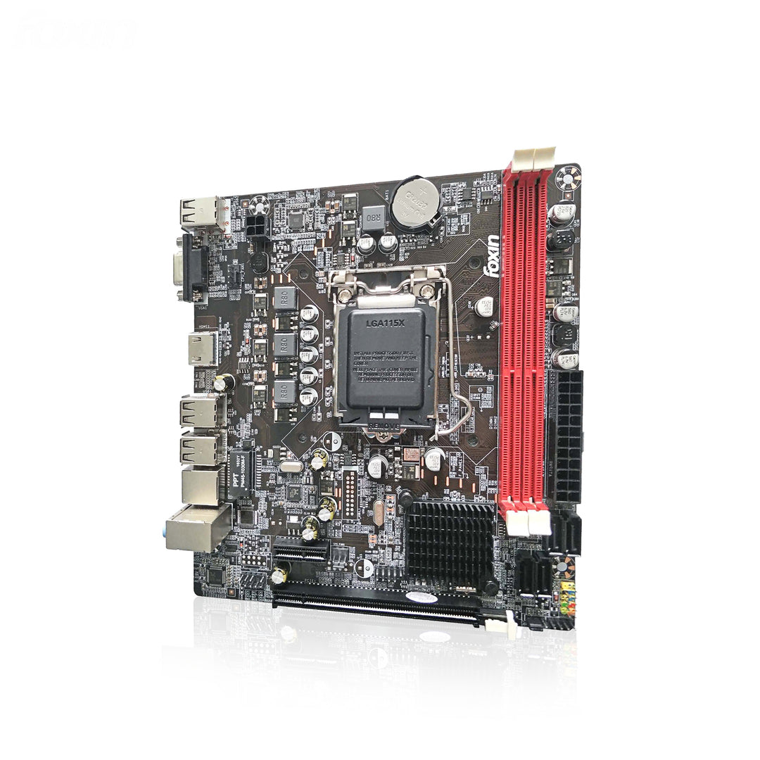 Foxin FMB-H61 PRIME Motherboard - LGA 1155 Socket with H4611 Chipset | Dual Channel DDR3 Max Memory Upto 16GB (8 GB x 2) RAM | CPU Supports LGA1155 Socket i3/i5/i7 series CPU | NVME Port