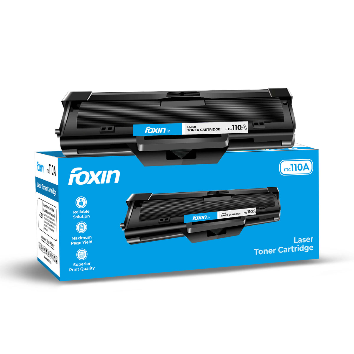 Foxin FTC-110A Laser Printer Cartridge Compatible with HP Laserjet 108A, 108W, 136A, 136W, 136NW, 138P,138PN,138PNW | Black