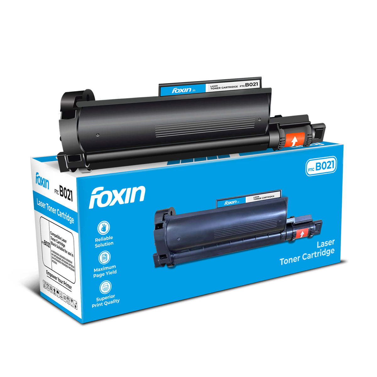 Foxin FTC B021 Toner Cartridge for Brother TN B021 Compatible with DCP-B7500D, DCP-B7535DW, HL-B2000D, HL-B2080DW, MFC-B7715DW &amp; more | 1pc