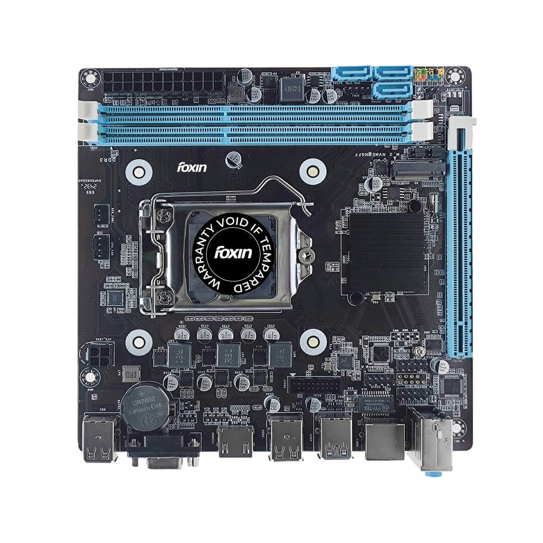 FOXIN H81 Motherboard PRIME - LGA 1150 Socket with H81 Chipset | Dual Channel DDR3 Max Memory Upto 16GB (8 GB x 2) RAM | NVME NGFF Port | CPU Supports 54th Gen (HASwell) Intel 22 Nm CUPs | For PC