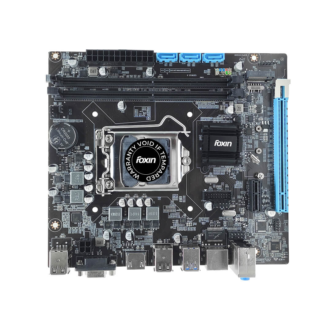 FOXIN H110 Motherboard PRIME - LGA 1151 Socket with H110 Chipset | Dual Channel DDR4 Max Memory Upto 32GB (16GB x 2) | NVME Port | CPU Supports 6, 7, 8th Generation, Intel 14nm CPUs i3/i5/i7 | For PC