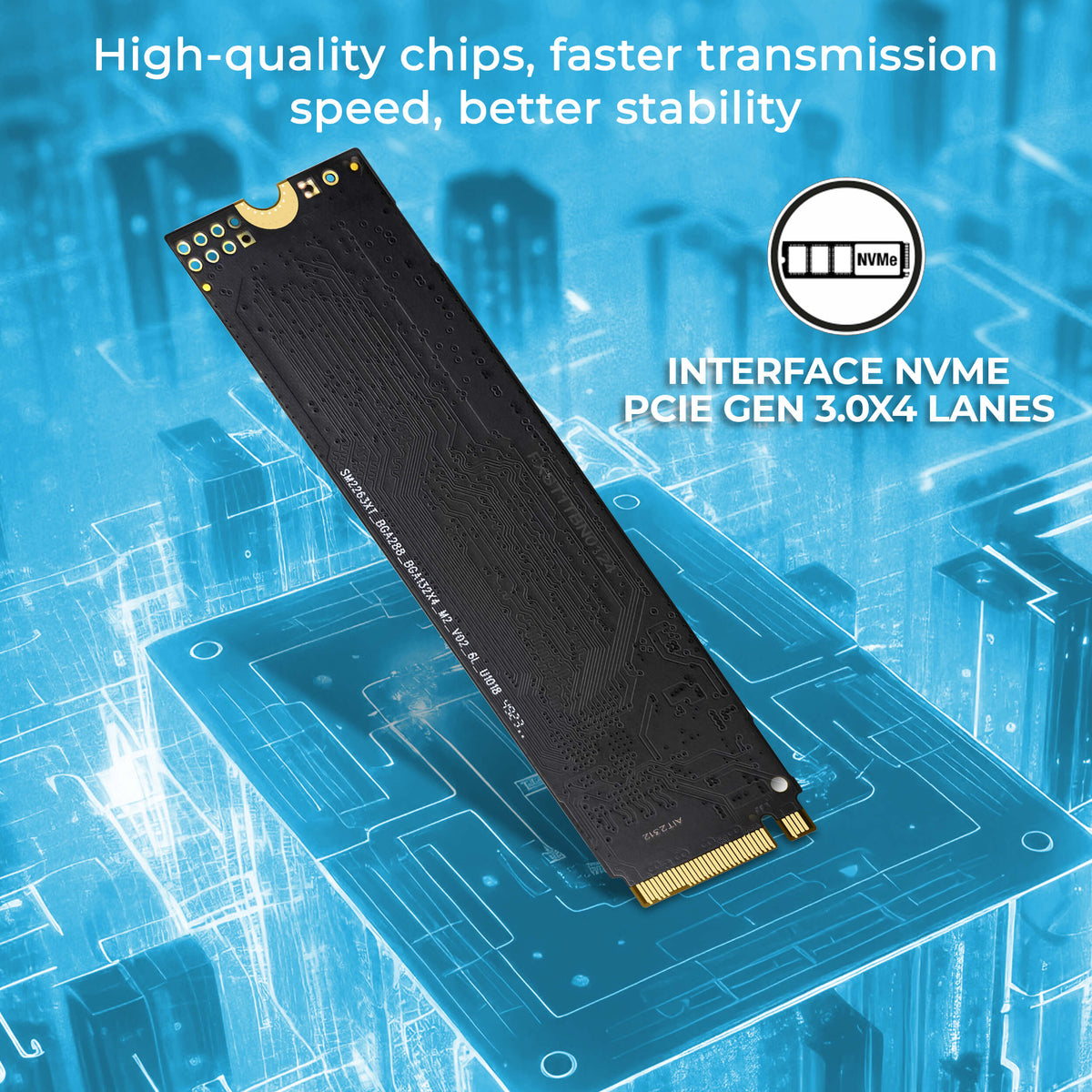 Foxin FX 128 EXPRESS NVME SSD with ultra responsible performance | Read upto 2100MB/sec | Write upto 1800MB/sec, | Micron Chipset | SMI controller