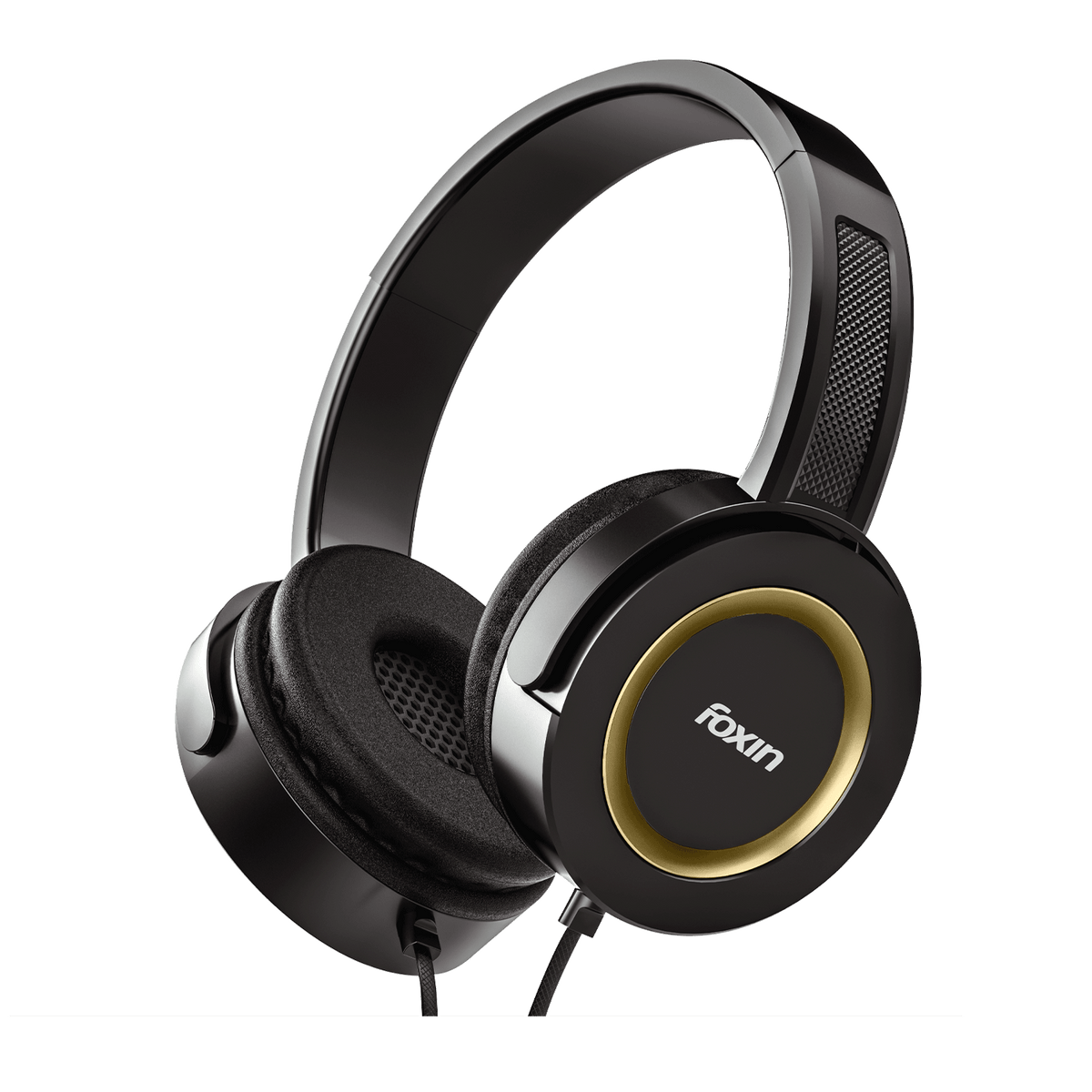 Foxin Roar 308 Wired Headphones Black-Gold