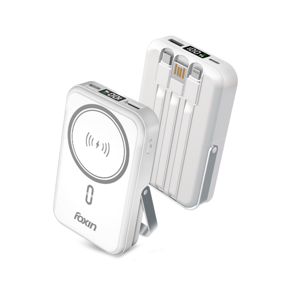 All-In-One Mag Pro Powerbank - White