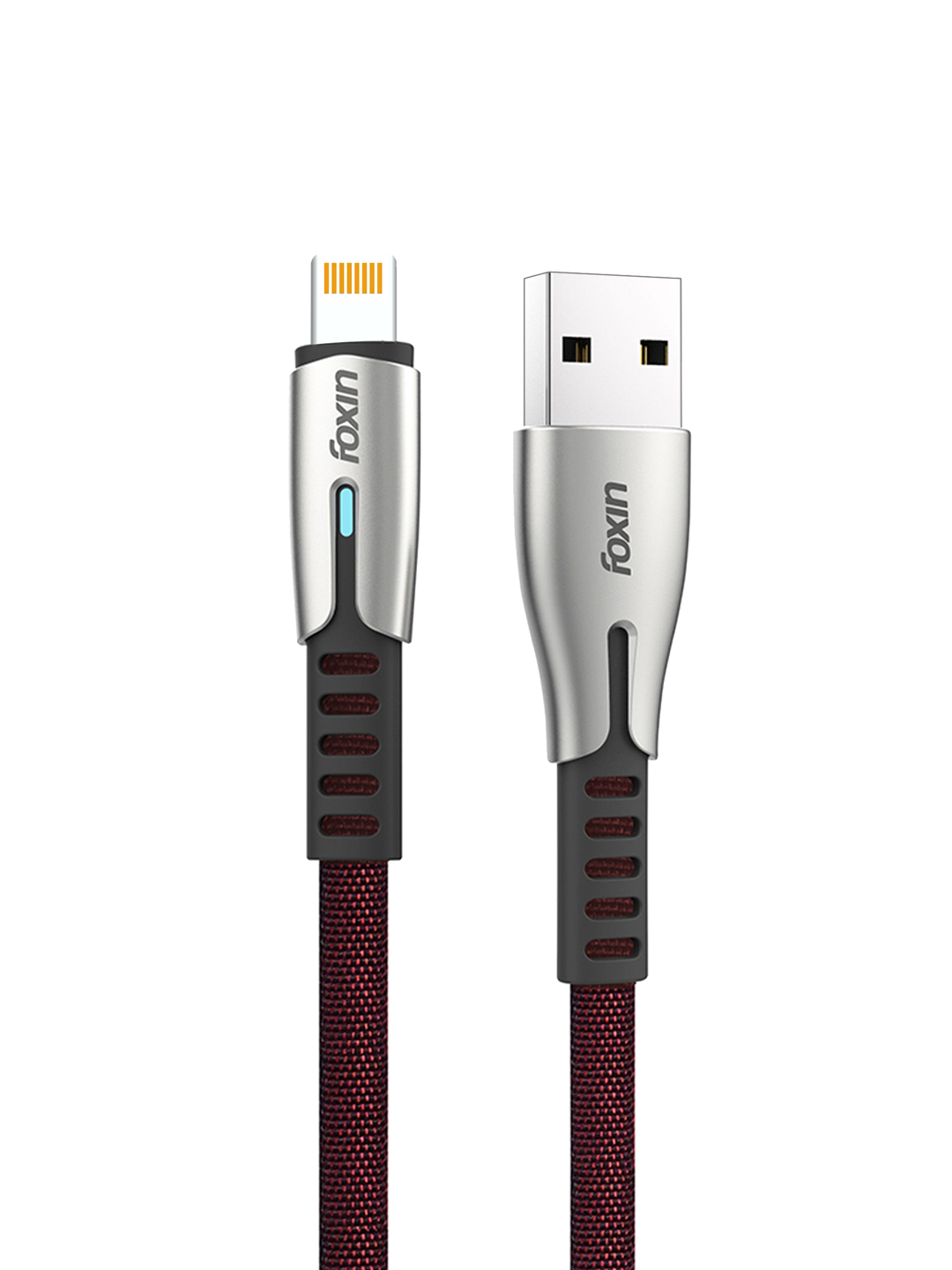 Foxin FLAT Premium USB to Type-C 1.2 mt 480 mbps Charge & Sync Cable with  Reversible USB-A Connector | Dual Colour | Compatible with Mobile Phone 